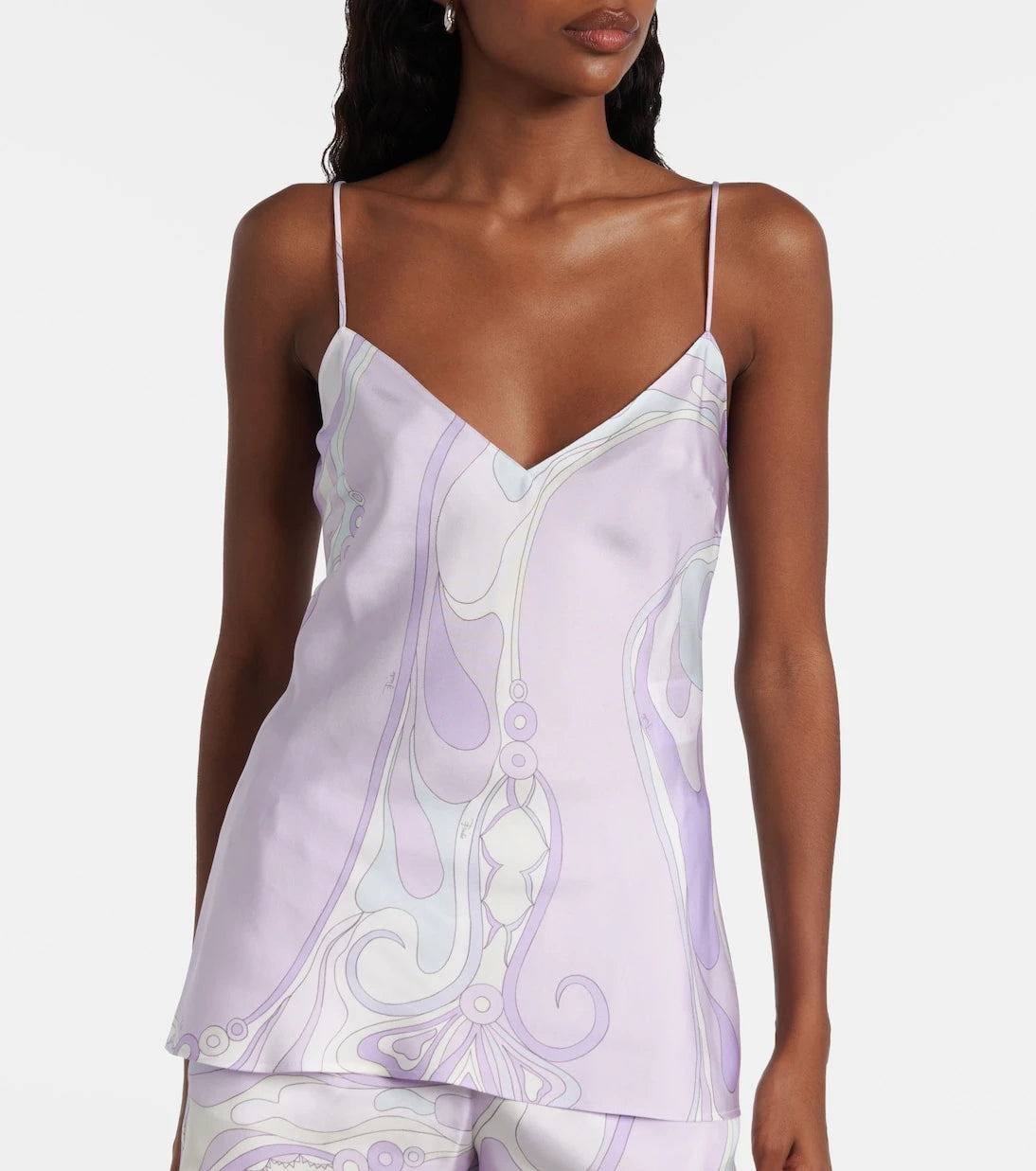 Pucci - Orchidee silk satin camisole
