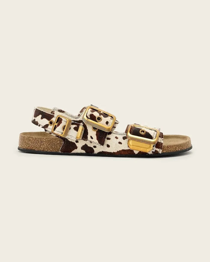 AllSaints Staffa Sandal Kadın Deri Düz Taban Sandalet