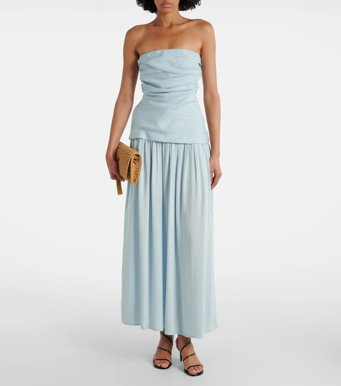 Faithfull - Hedy strapless linen maxi dress