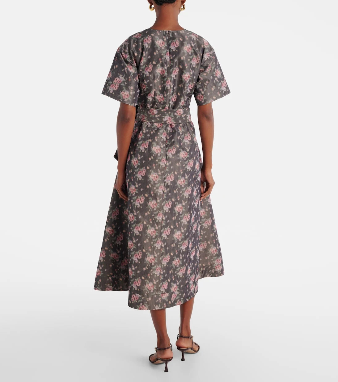 Markarian - Lunetta floral taffetta midi dress