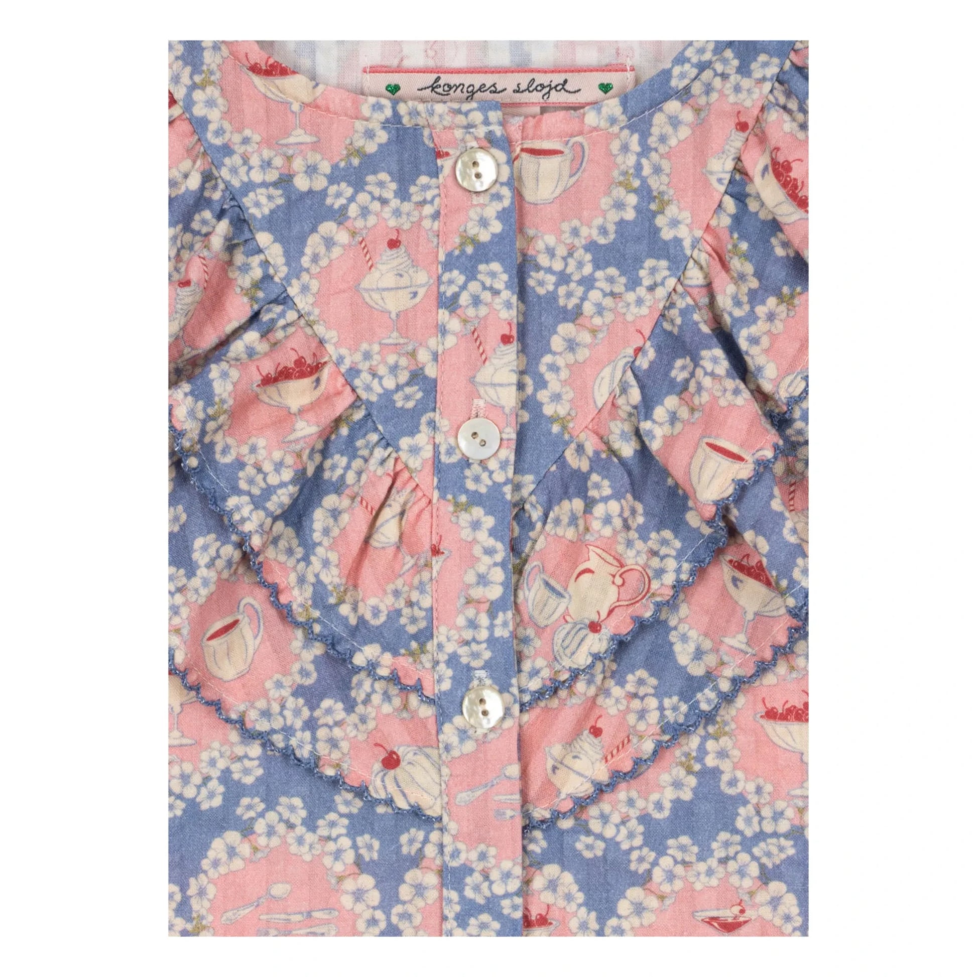 Konges Sløjd - Kim Snacks Organic Cotton Blouse | Blue