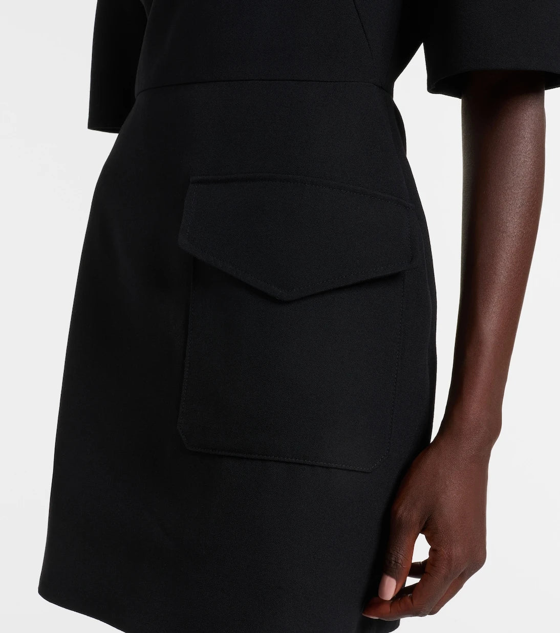 Givenchy - Wool grain de poudre minidress