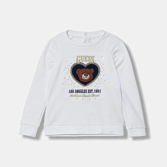 Детски памучен суичър Guess