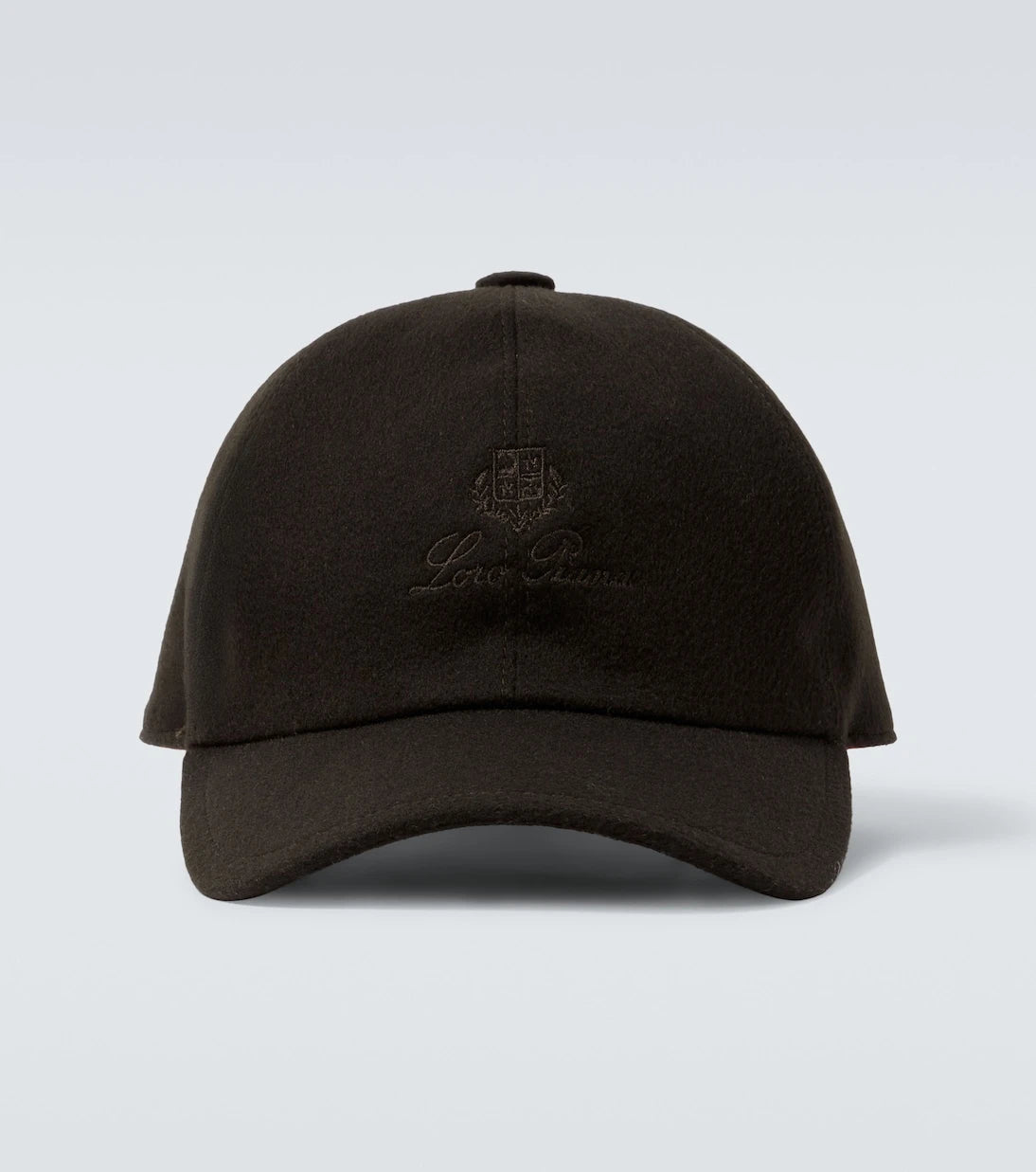 Loro Piana - قبعة بيسبول من جلد الشمواه مطرّزة بالشعار