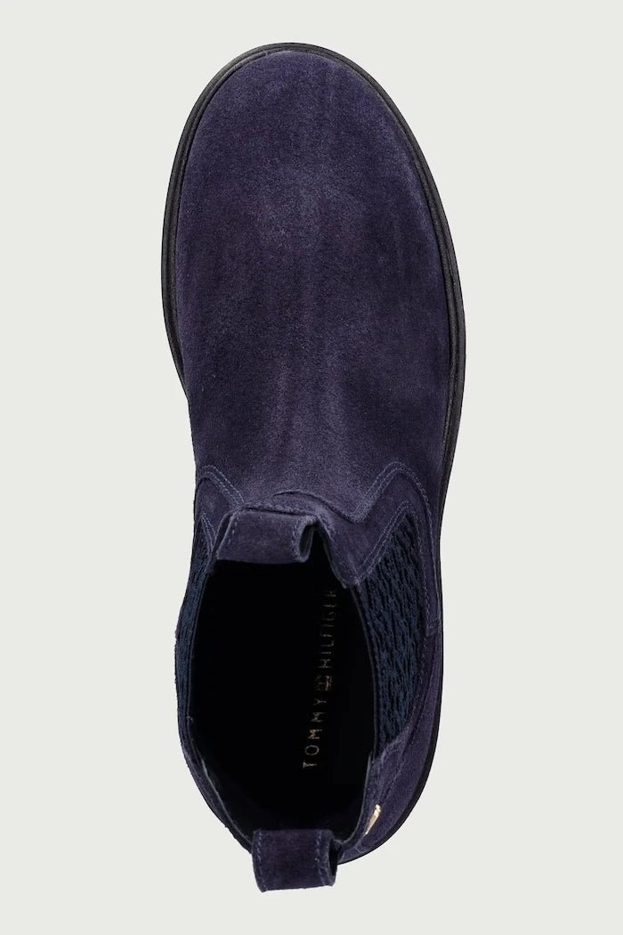 TH MONOGRAM SUEDE CHELSEA BOOT Kadın Süet Chelsea Bot
