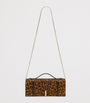 Malone Souliers Brown Leopard Calf Hair May Clutch Bag