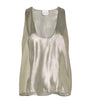 SASUPHI Gold Silk-Blend Tank Top