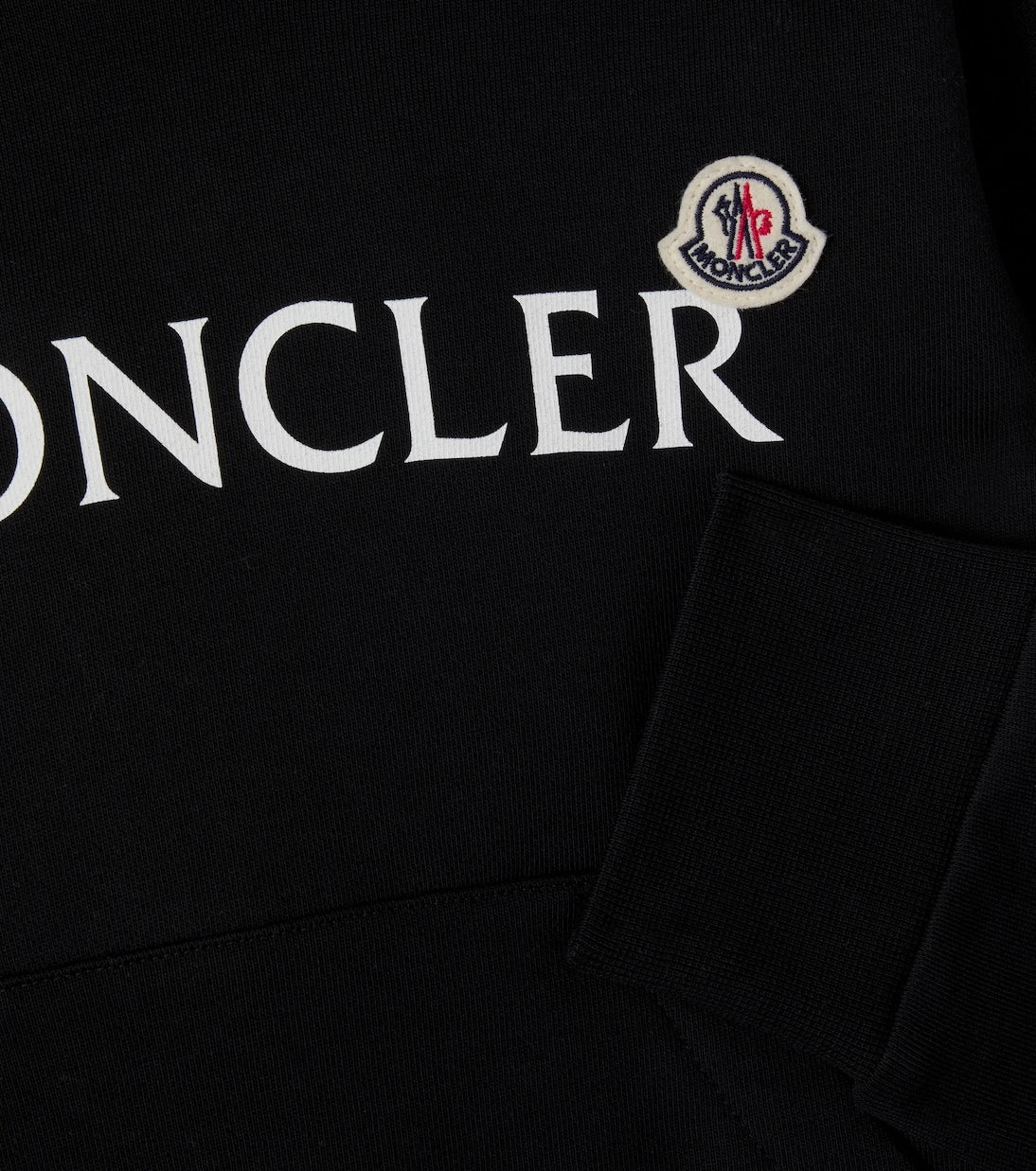 Moncler Enfant - Logo cotton jersey hoodie