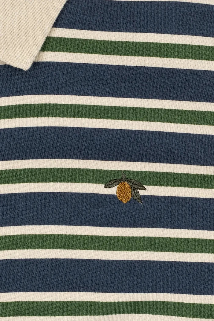 Konges Sløjd çocuklar için pamuklu yakalı tişört SPOTTY LS POLO GOTS