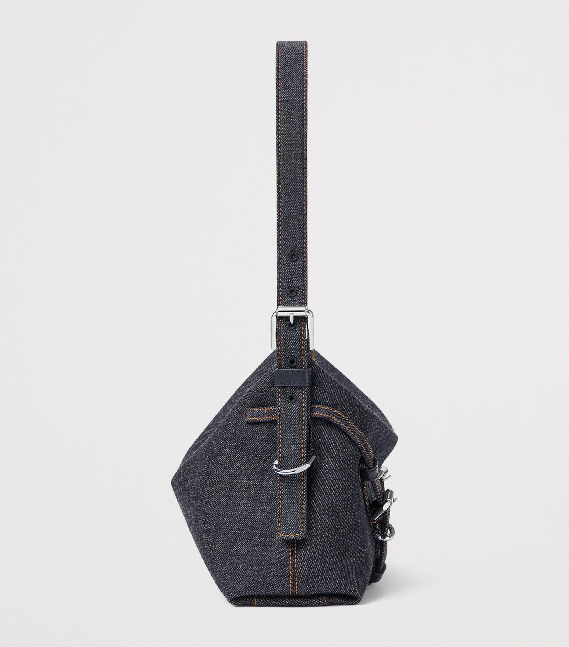 Mini Denim Voyou Shoulder Bag