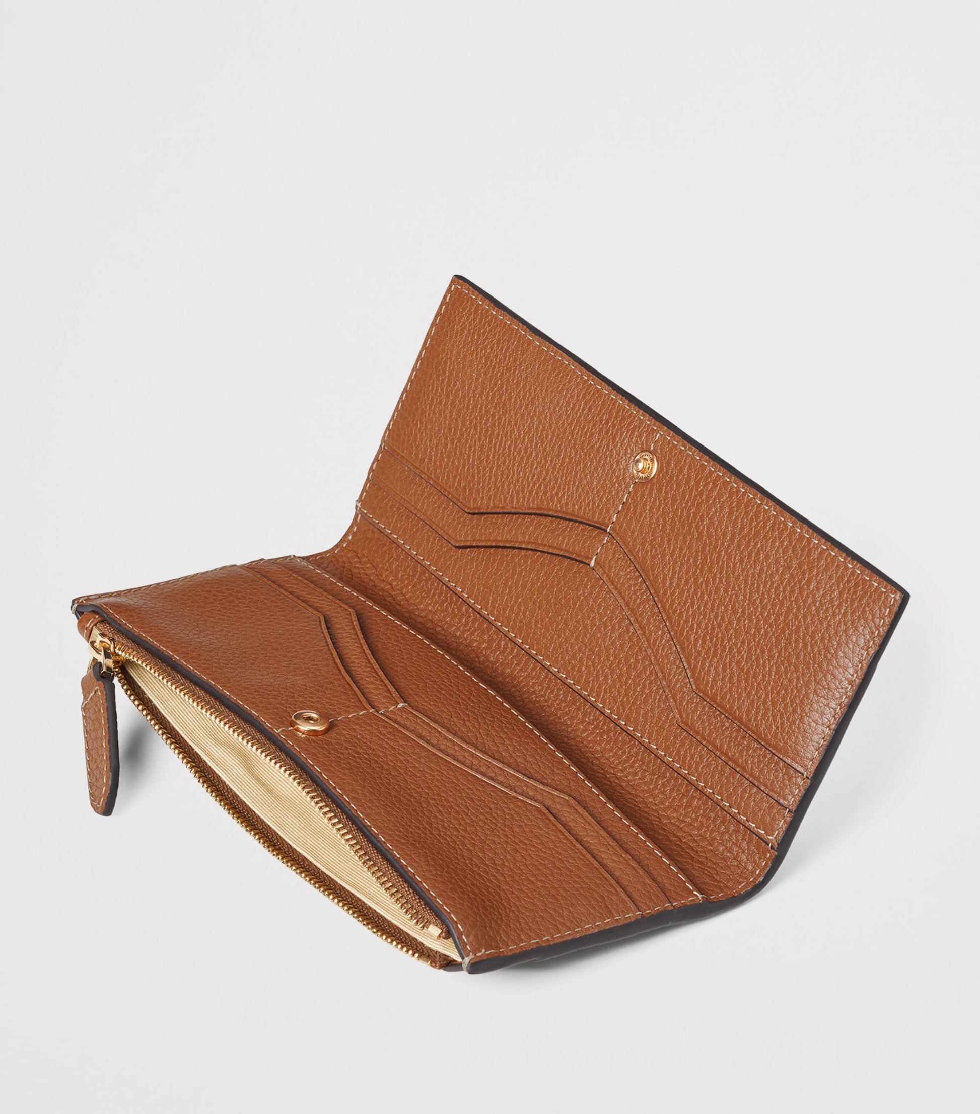 Aspinal Of London Brown Large Leather Hudson Purse