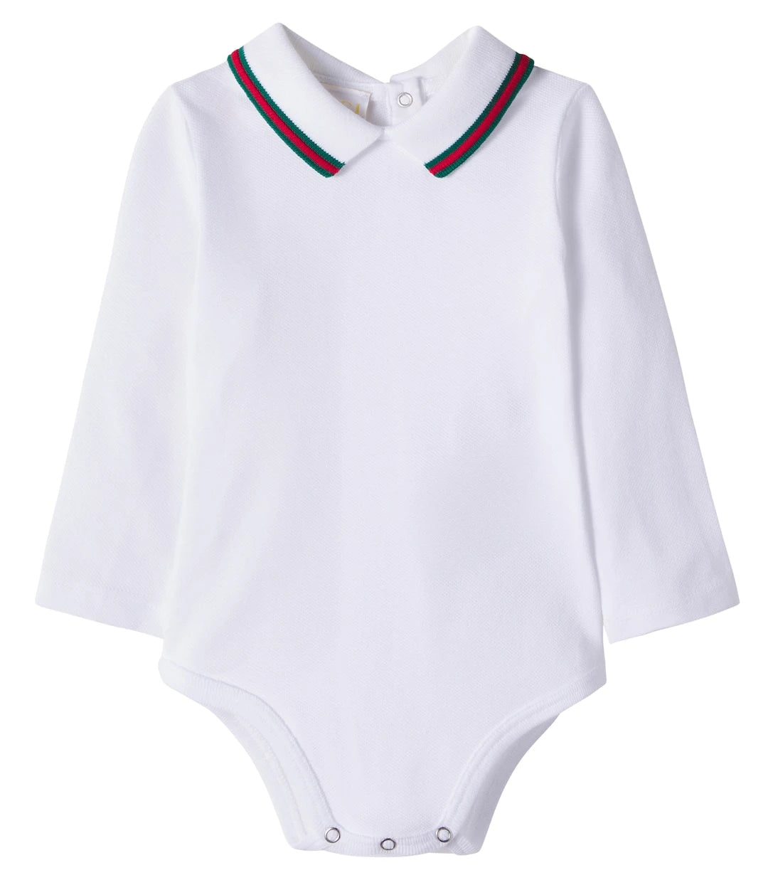 Gucci Kids - Baby Web Stripe cotton-blend bodysuit