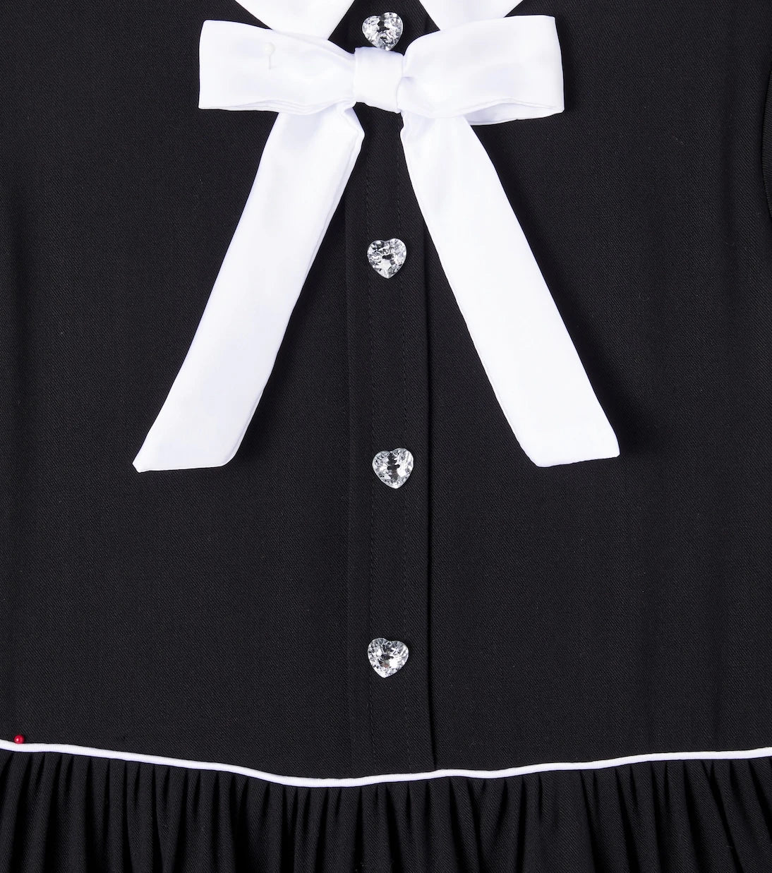 Monnalisa - Bow-detail gathered dress