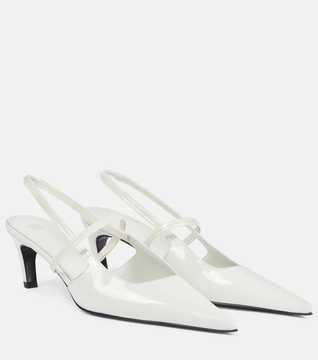 Toteme - Sharp 50 patent leather slingback pumps