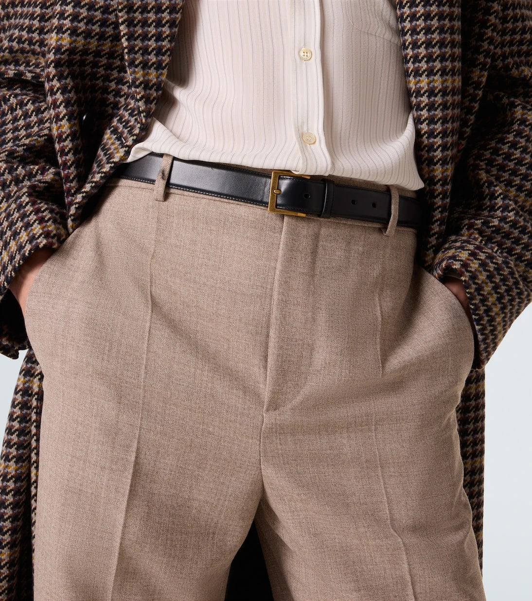 Saint Laurent - Vadim leather belt
