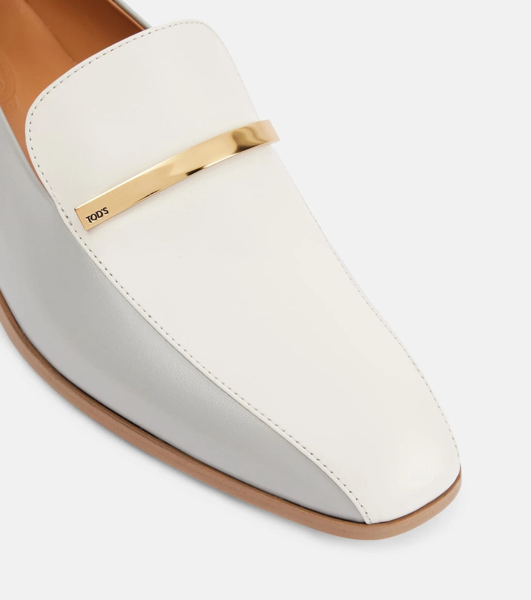 Tod's - Paneled leather loafers