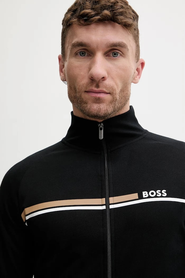 BOSS суичър с цип мъжки от памук Authentic Jacket Z