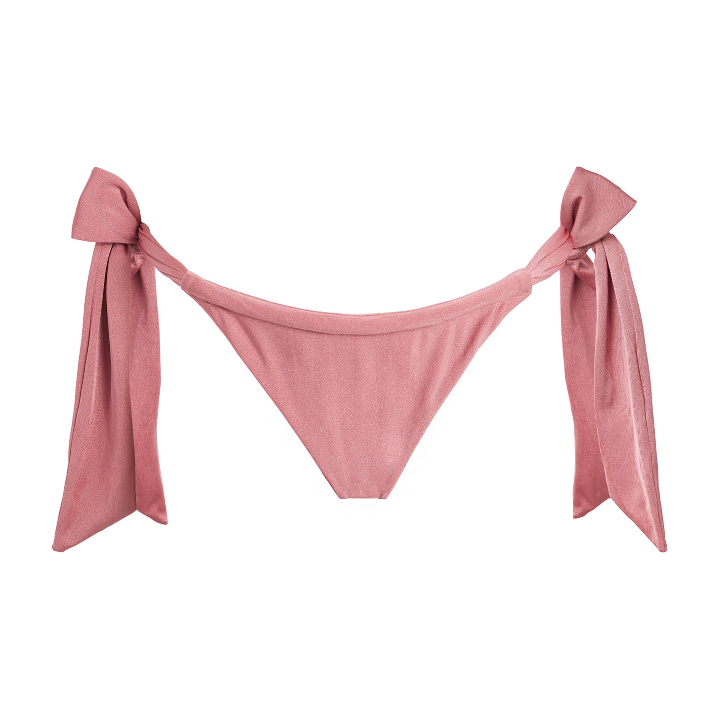 Faithfull the Brand Pink Side-Tie Sol Bikini Bottoms