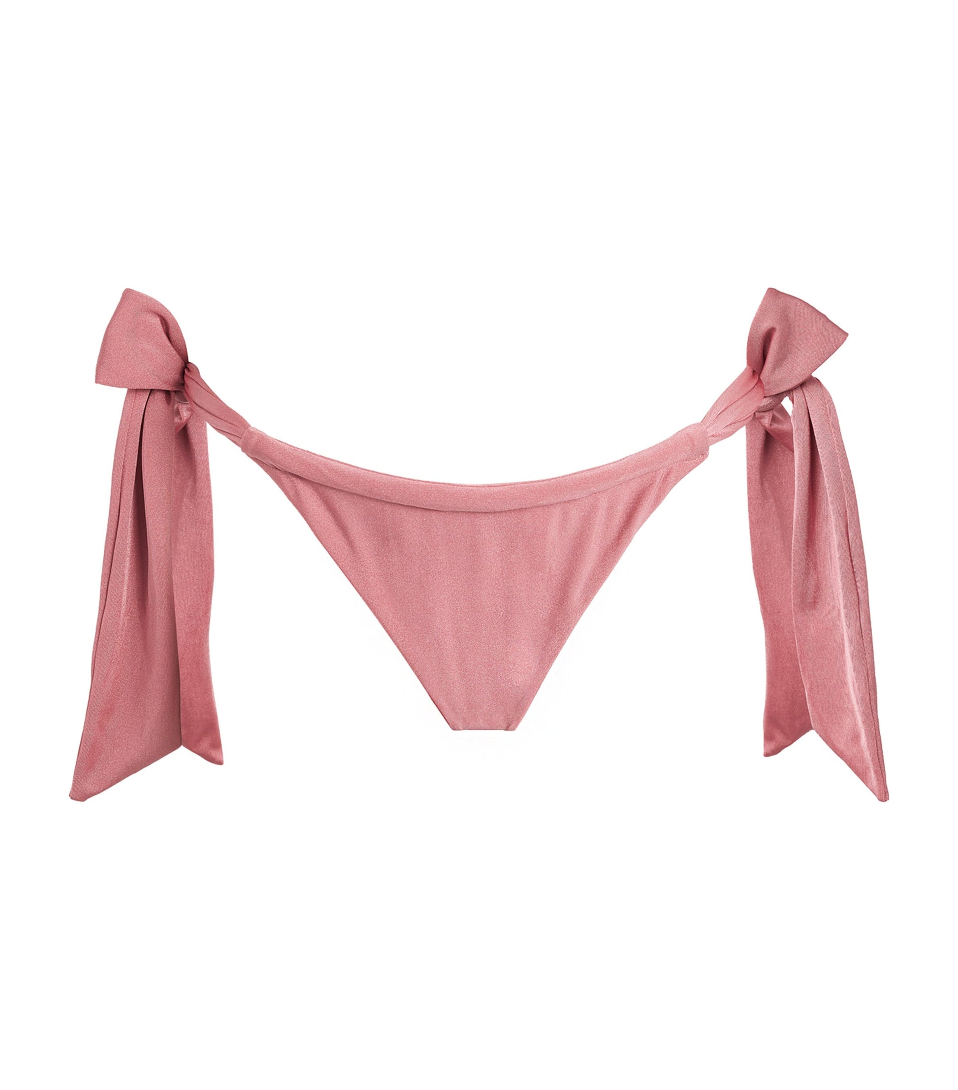 Faithfull the Brand Pink Side-Tie Sol Bikini Bottoms