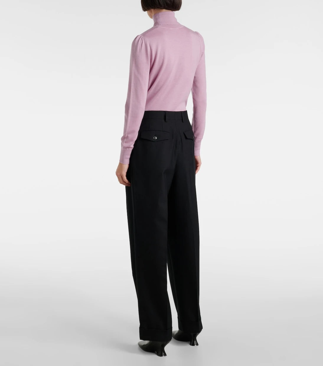 Dries Van Noten - High-rise wool wide-leg pants