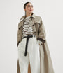 Brunello Cucinelli Beige Water-Resistant Trench Coat
