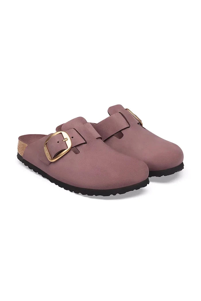 Birkenstock kadın nubuk terlik Boston Big Buckle Nubuck Leather