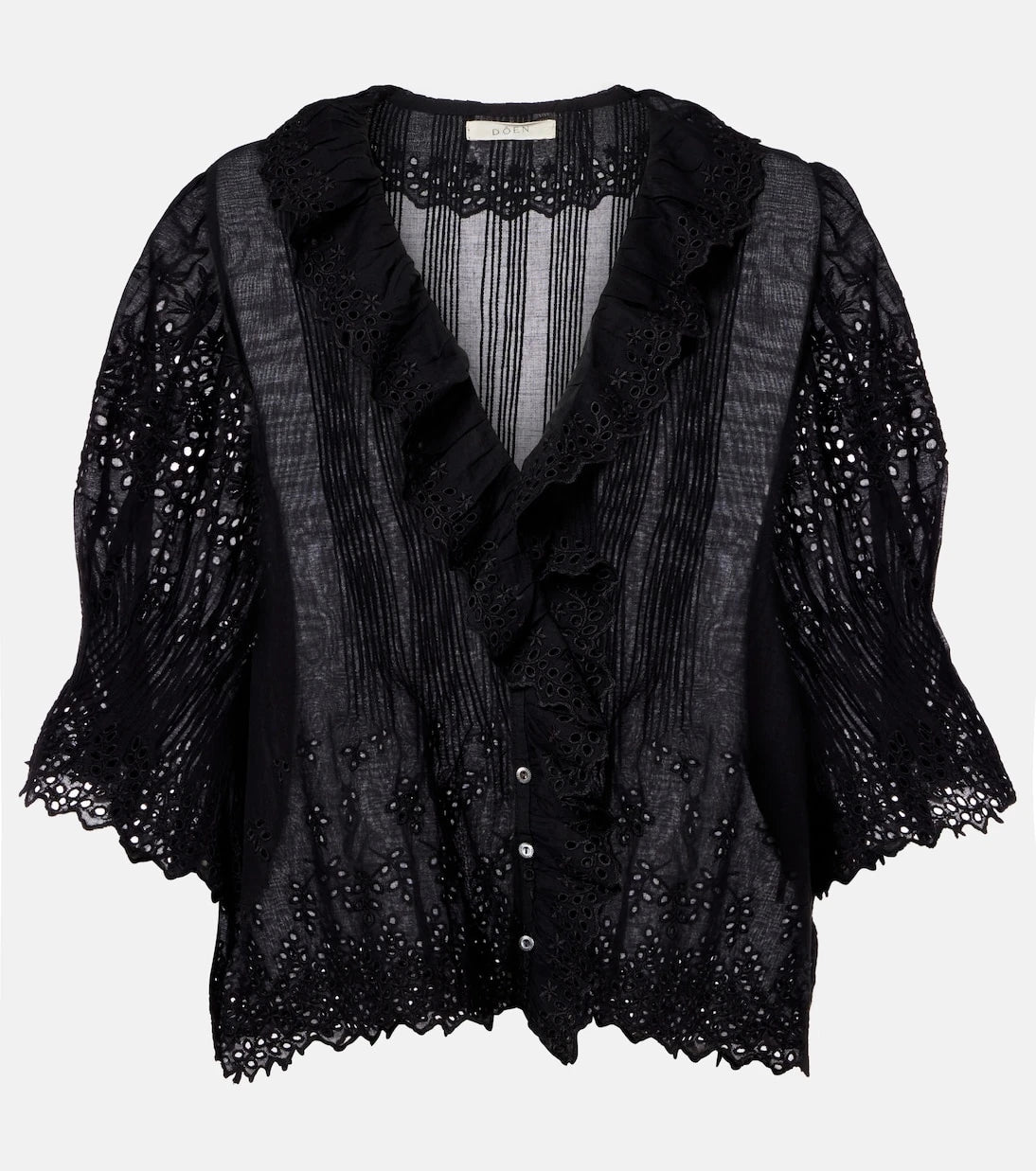 Dôen - Henri pointelle cotton top