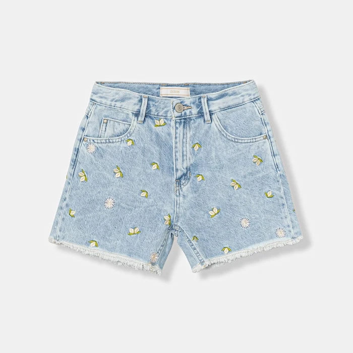 Guess çocuklar için denim kısa pantolon