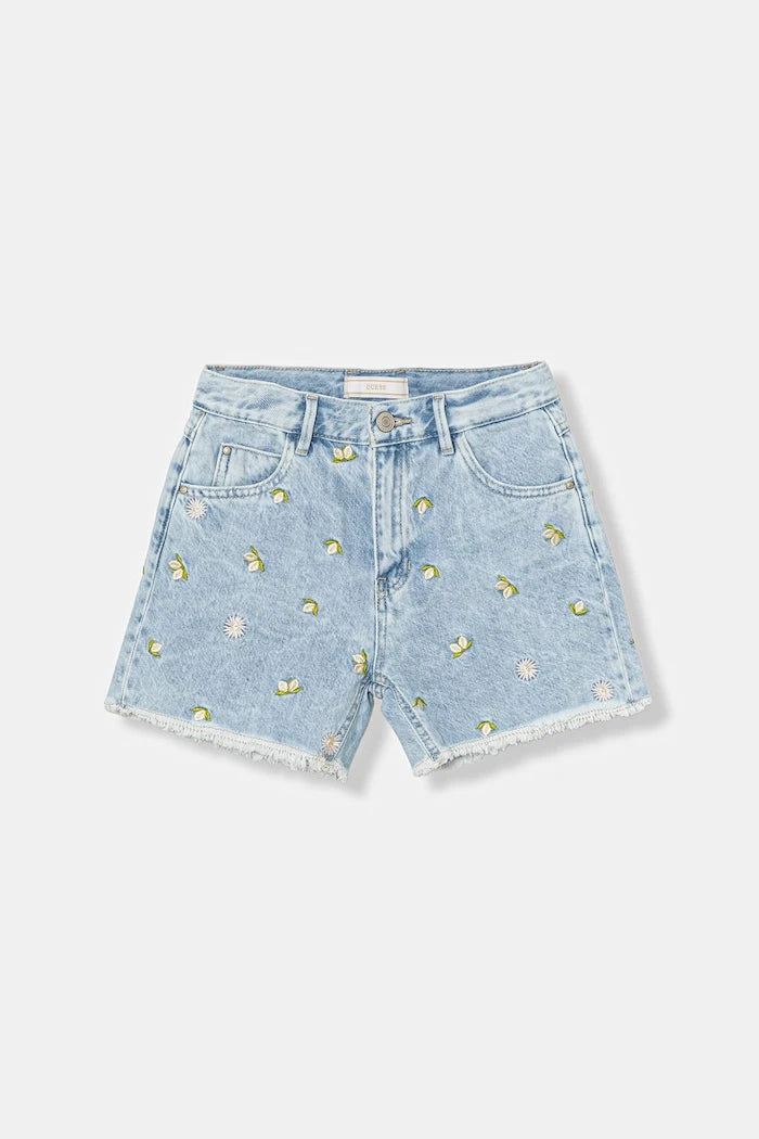 Guess çocuklar için denim kısa pantolon