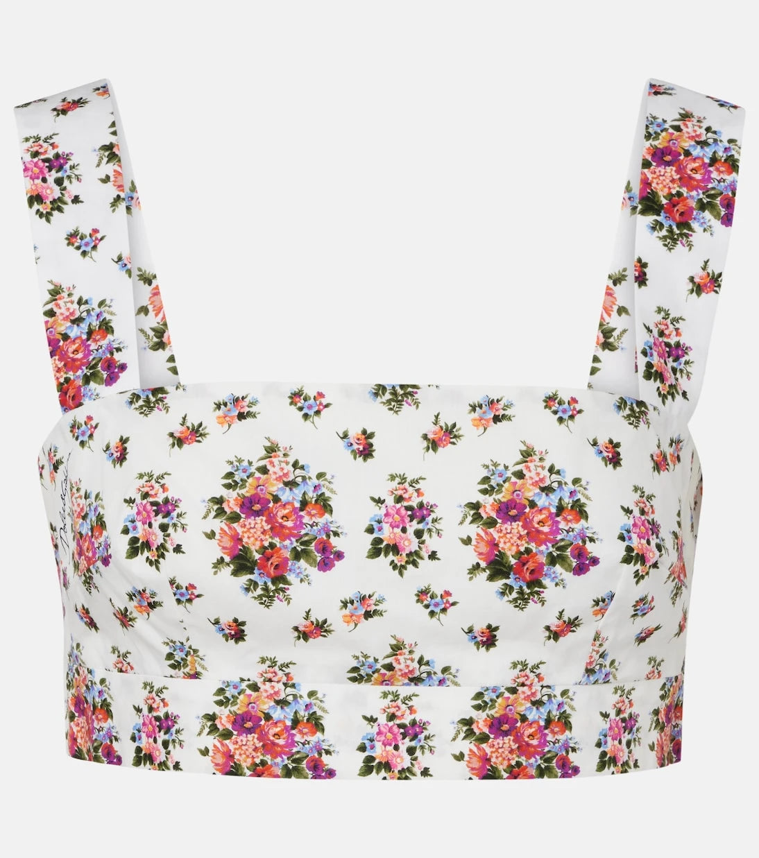 Dolce&Gabbana - Floral cotton crop top