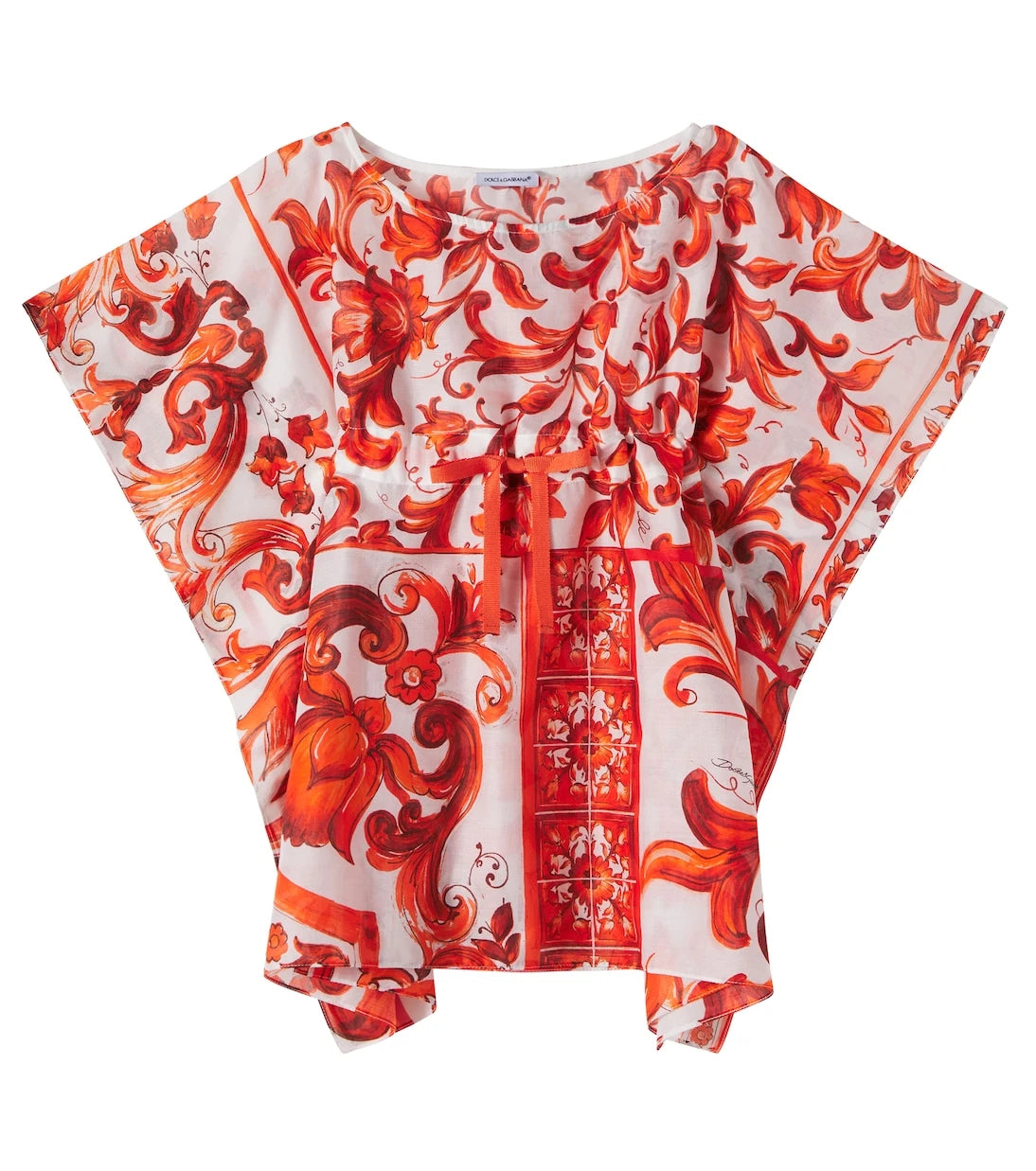 Dolce&Gabbana Kids - Majolica cotton kaftan