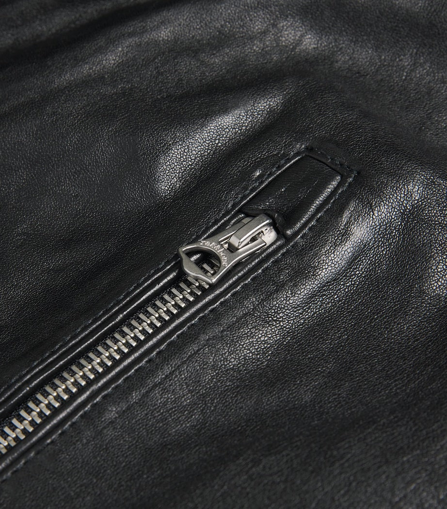 Black Melrose Leather Jacket