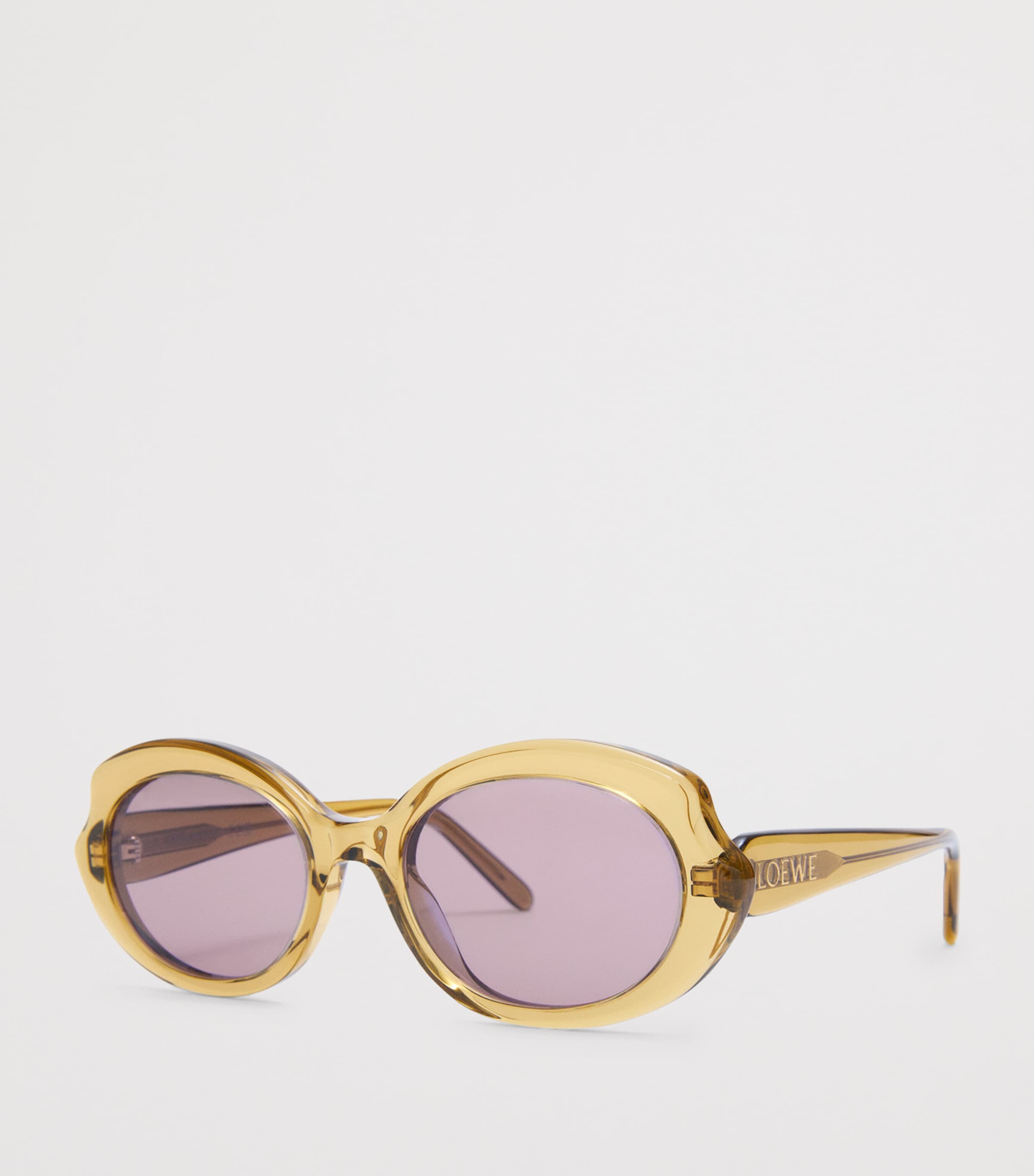 Green Acetate Mini Oval Slim Sunglasses