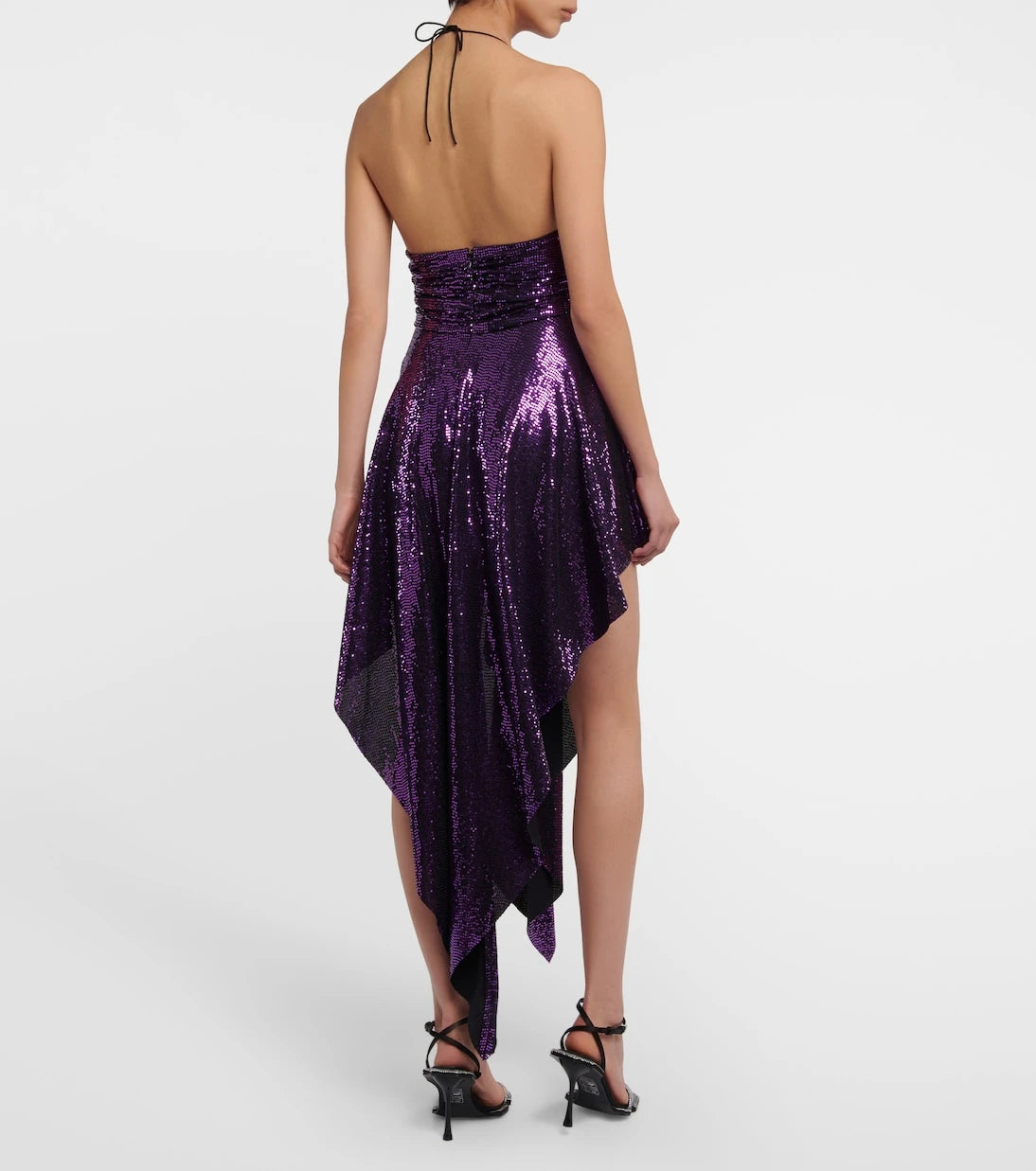 Alexandre Vauthier - Embellished asymmetrical midi dress