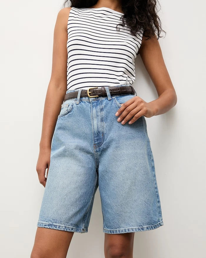 Answear.LAB kadın denim bermuda şort