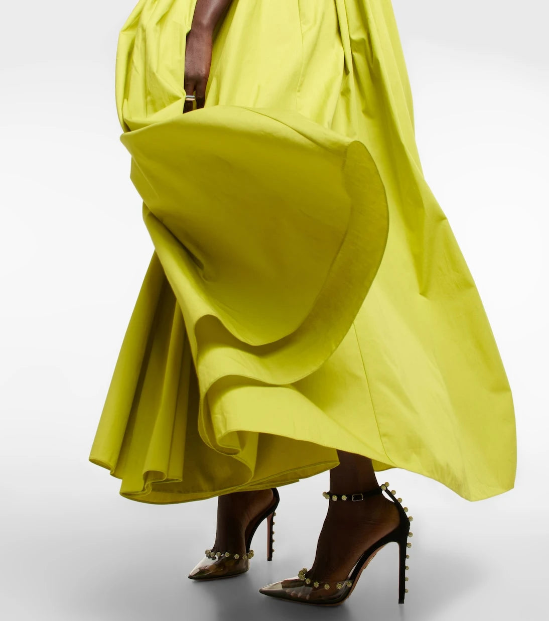 Oscar de la Renta - Halterneck cotton gown