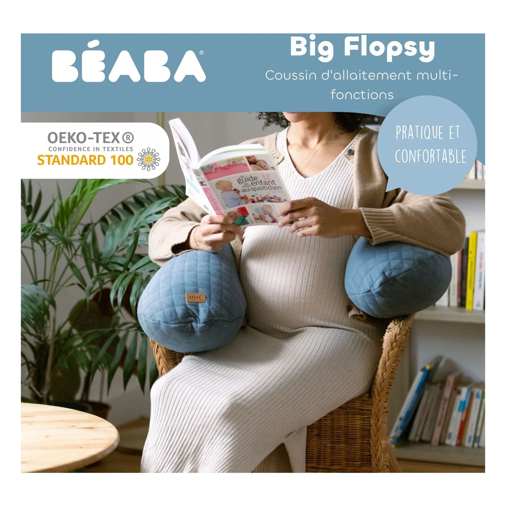 Béaba - Big Flopsy nursing cushion | Grey