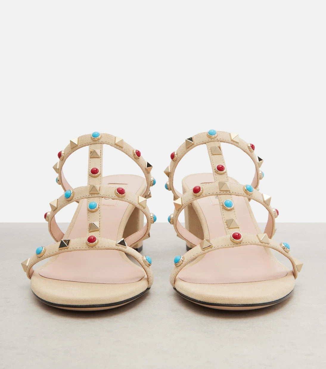 Valentino Garavani - Embellished suede sandals