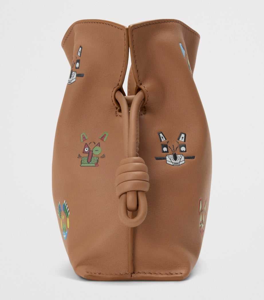 LOEWE x Louis Wain Mini Leather Flamenco Purse