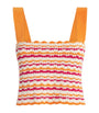 ESCVDO Orange Crochet Wayra Crop Top