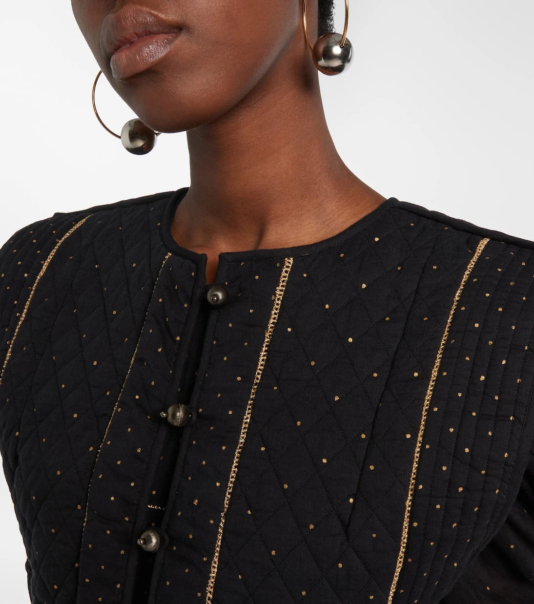Marant Etoile - Volana embellished cropped cotton vest