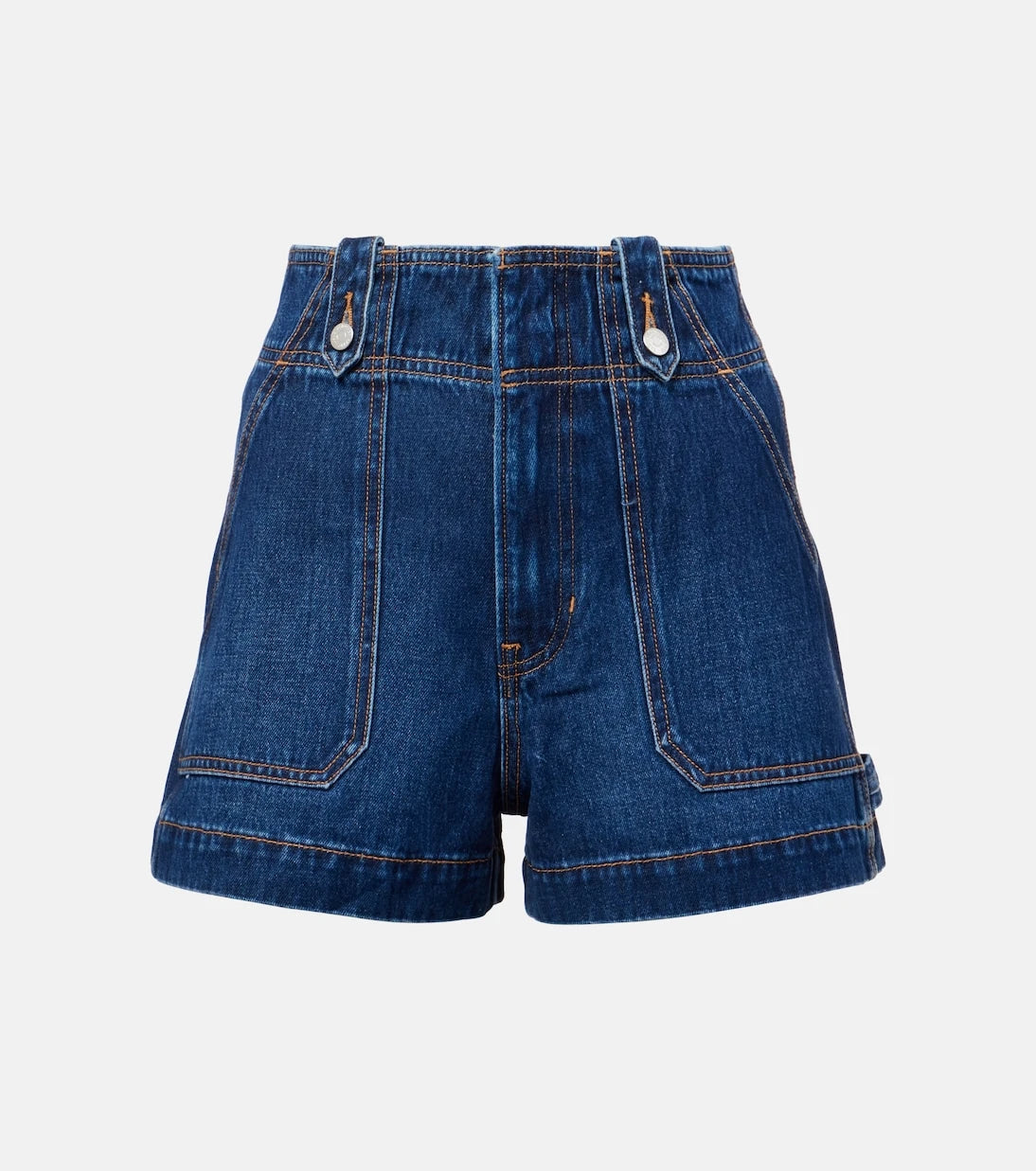 Veronica Beard - Jaffee pleated high-rise denim shorts