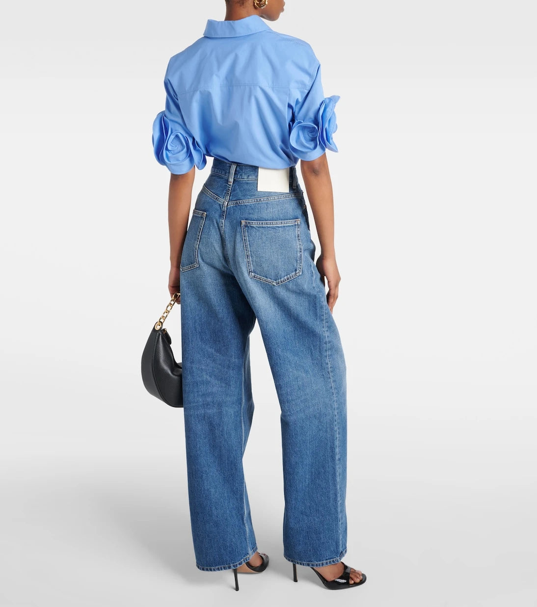 Valentino - High-rise straight jeans