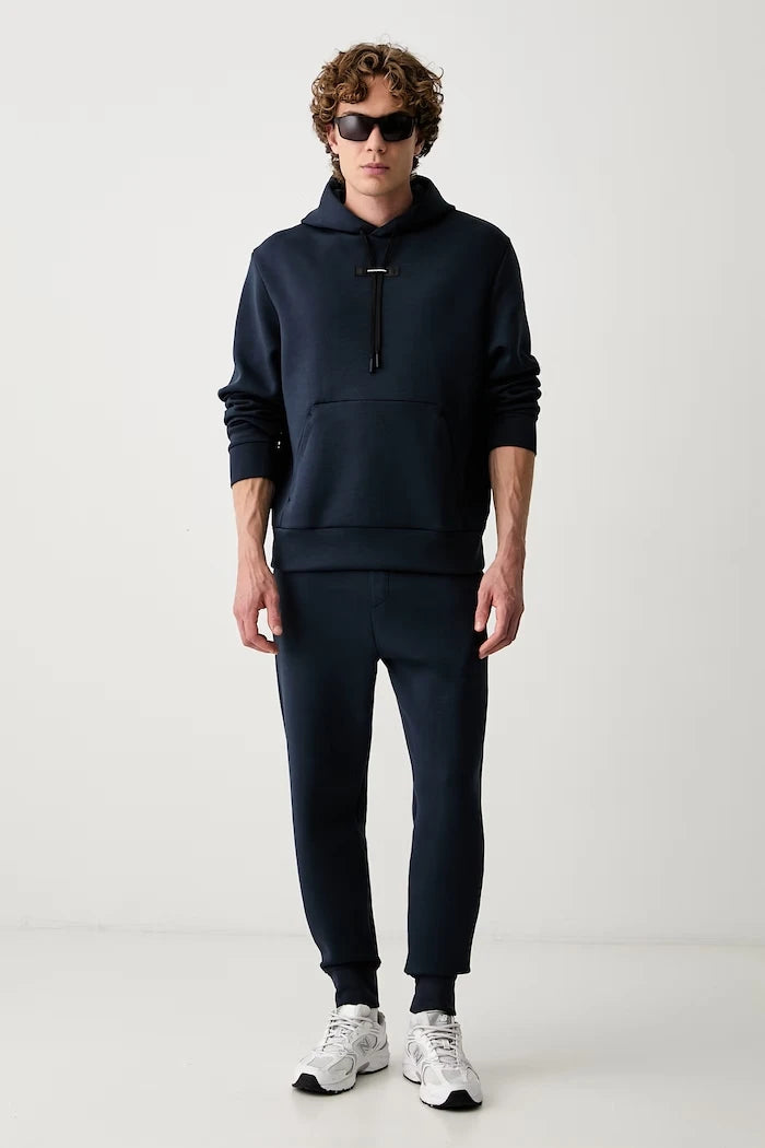 Pamuklu erkek kapüşonlu sweatshirt Focus Tech