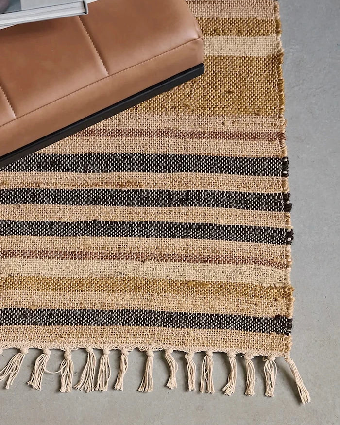 House Doctor büyük pamuklu kilim 90 x 60 cm