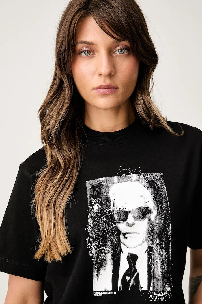 Karl Lagerfeld Jeans тениска дамска от памук