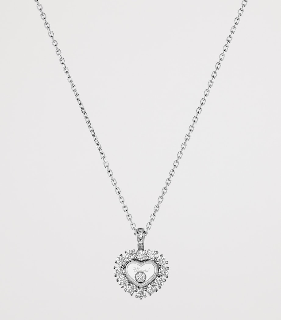 White Gold and Diamond Happy Diamonds Icons Joaillerie Pendant Necklace