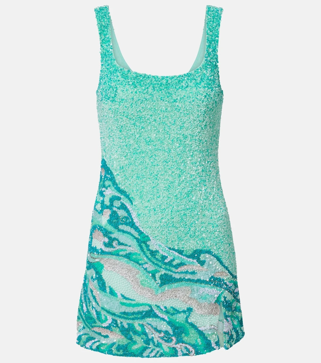 Là Fuori - Sea embroidered minidress