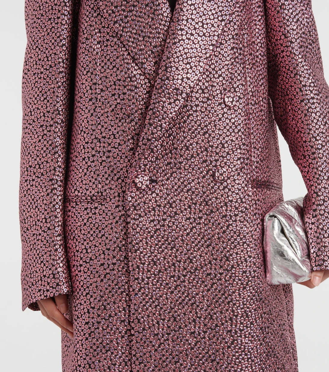 Dries Van Noten - Lamé coat