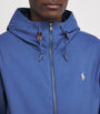 Polo Ralph Lauren Blue Water-Repellent Hooded Harrington Jacket